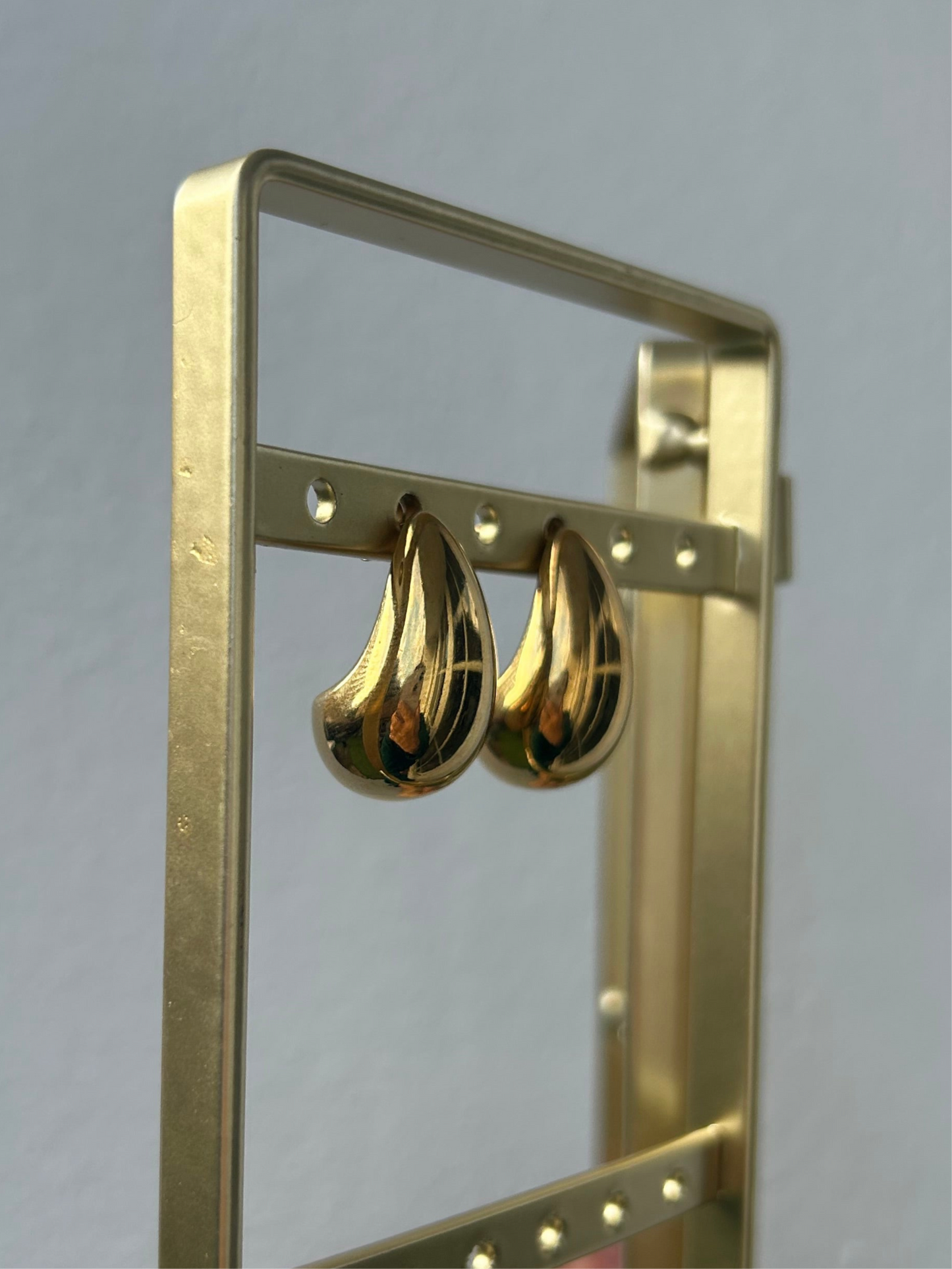 Boucles d’oreilles GAÏA en acier inoxydable DORÉ
