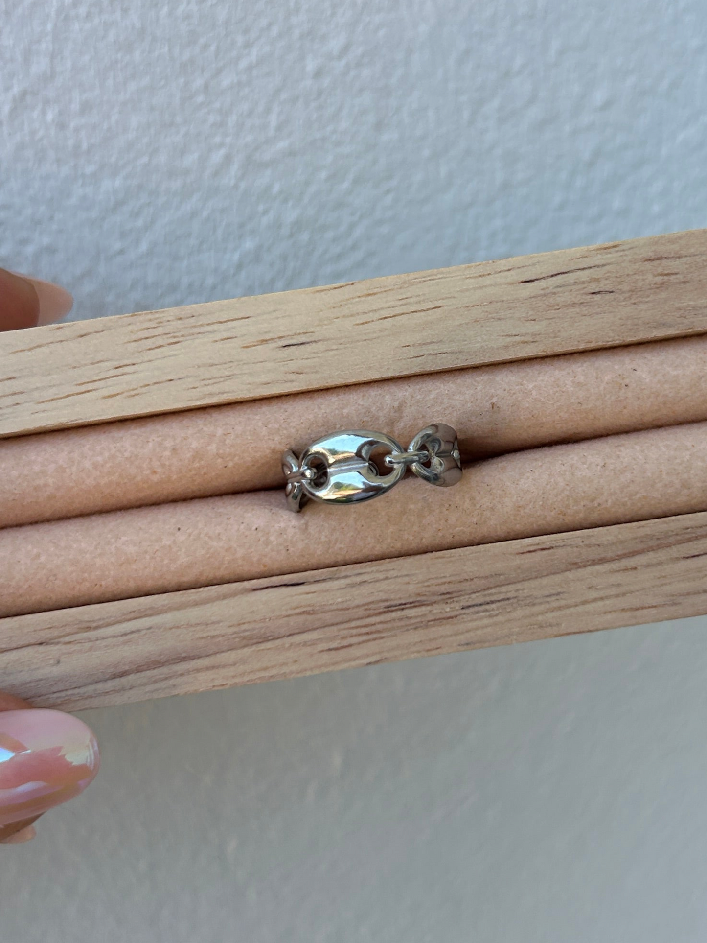 Bague MARIA en acier inoxydable ARGENTÉ