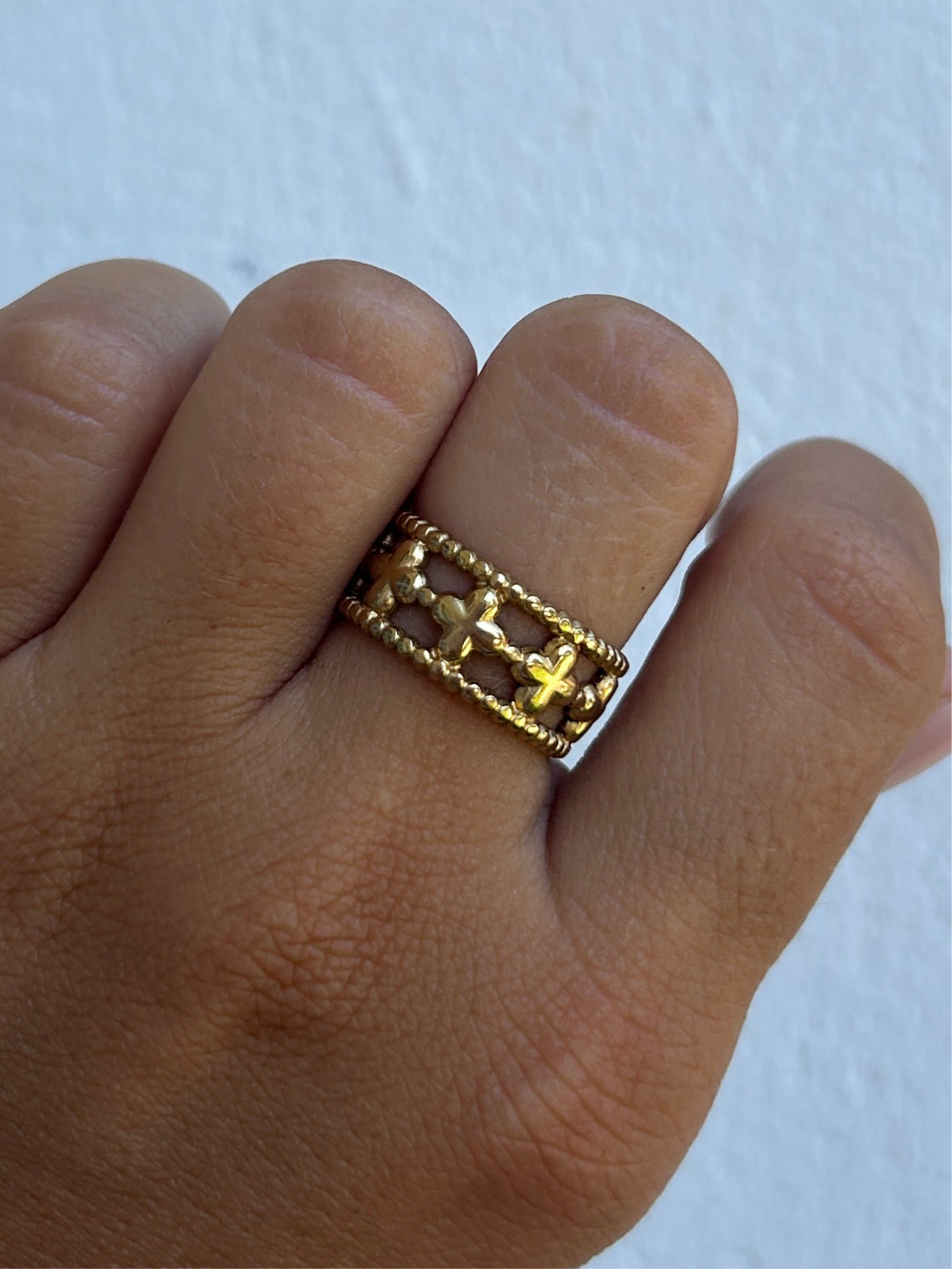 Bague ARIA en acier inoxydable DORÉ