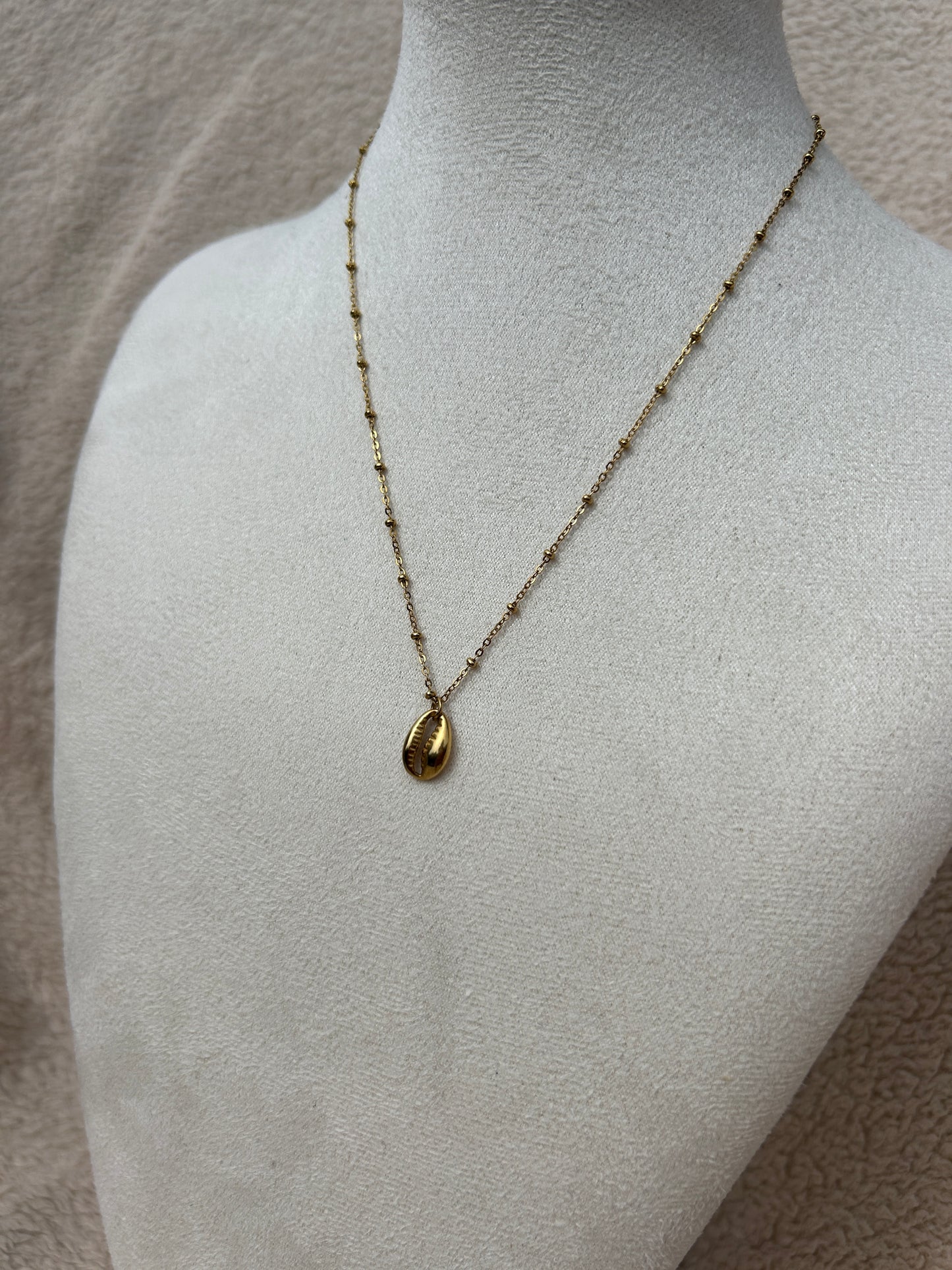 Collier SHELLY en acier inoxydable DORÉ
