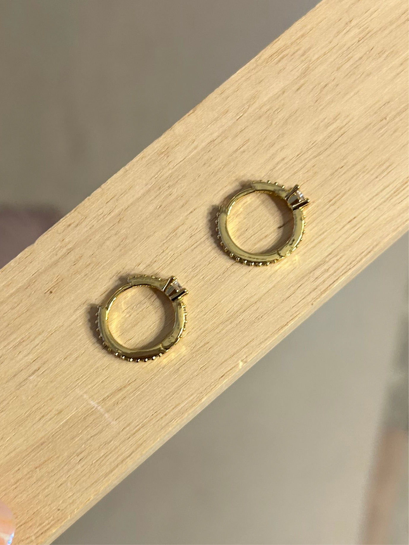 Boucles d’oreilles CAROLINA en acier inoxydable DORÉ