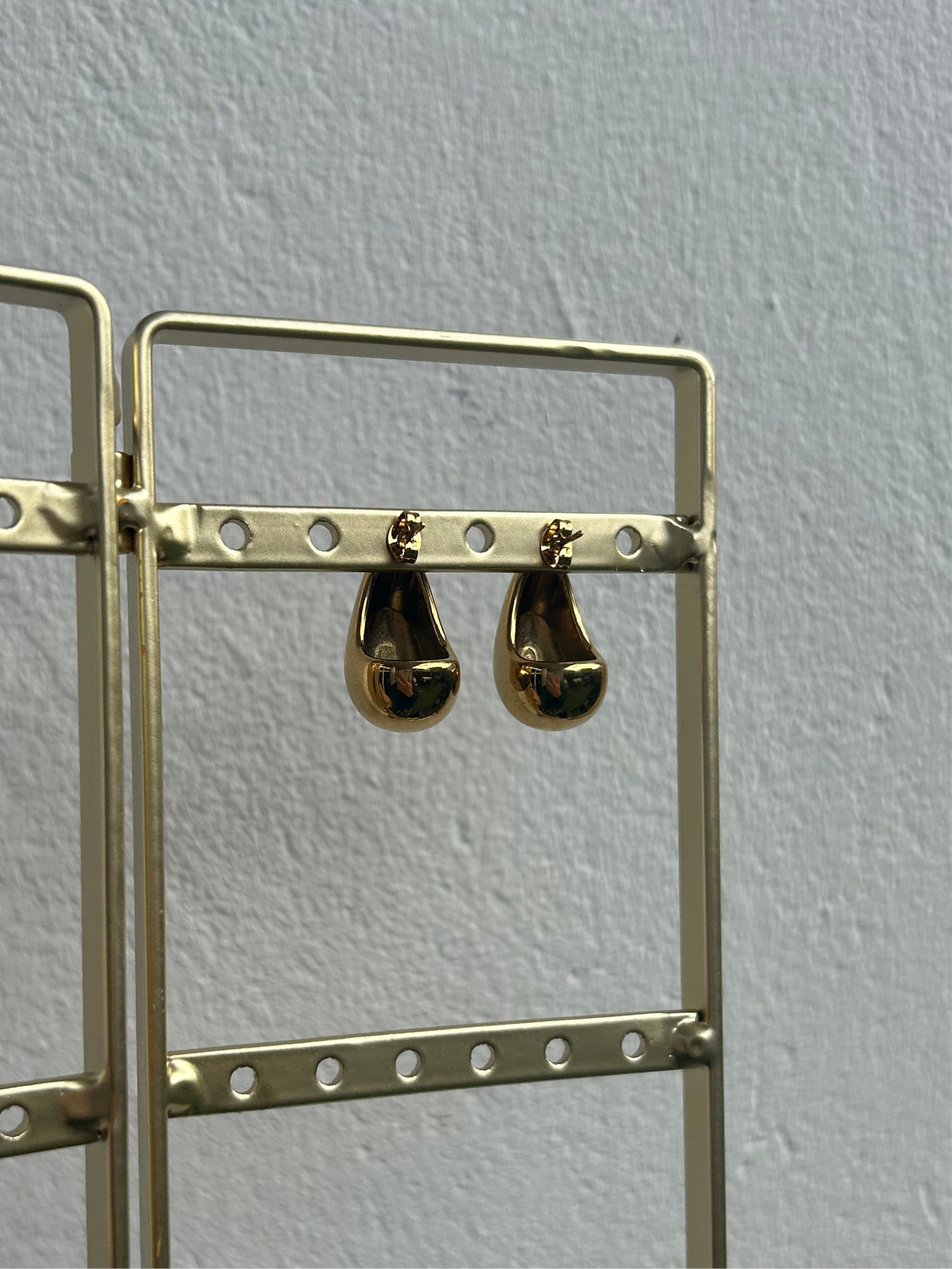 Boucles d’oreilles GAÏA en acier inoxydable DORÉ