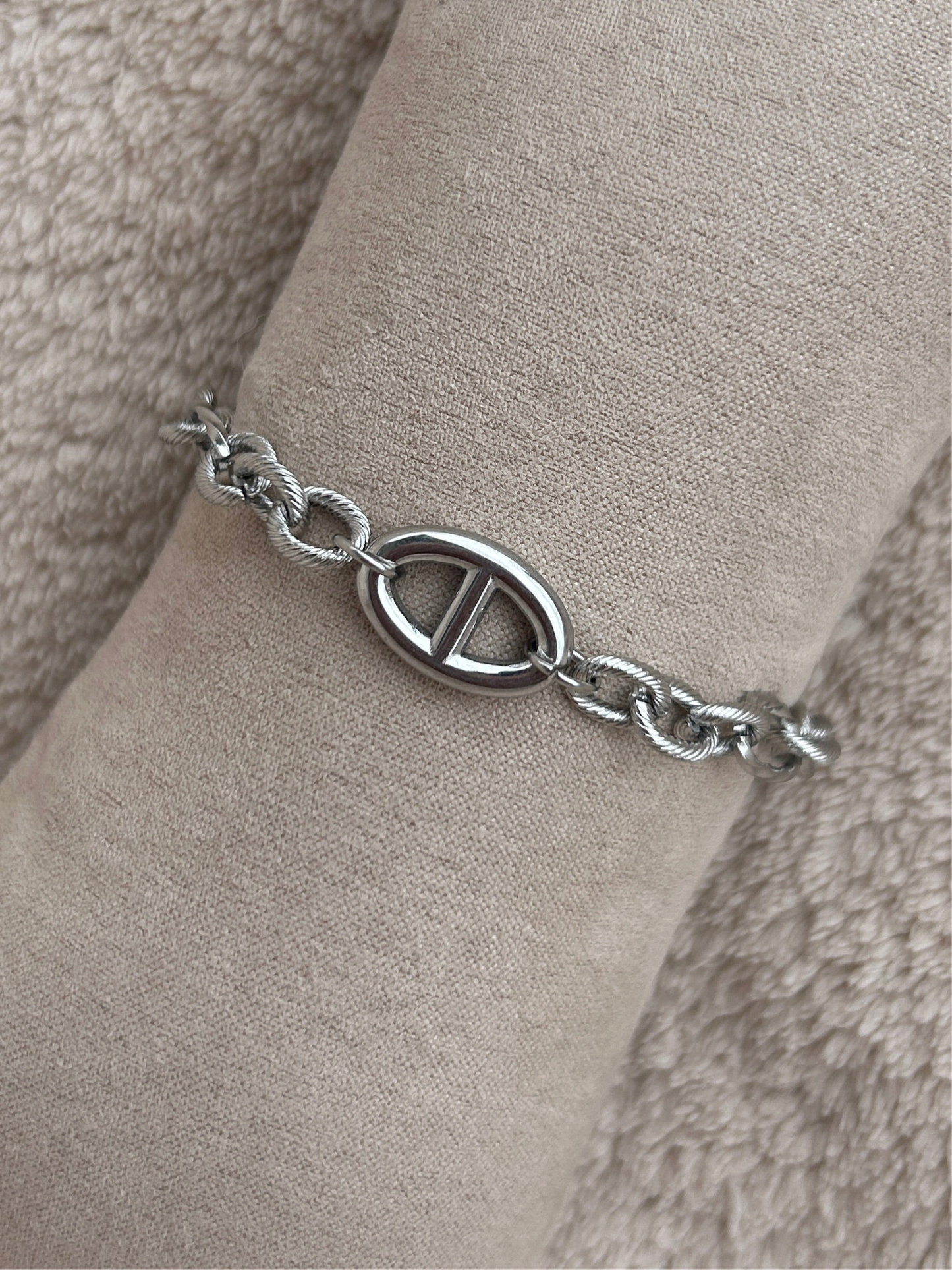 Bracelet TESSA en acier inoxydable ARGENTÉ