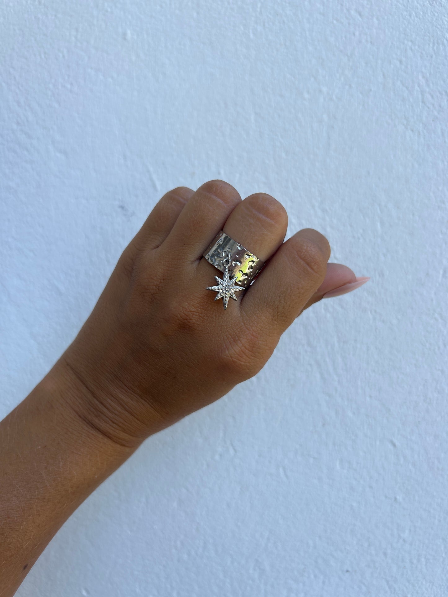 Bague SANA en acier inoxydable ARGENTÉ