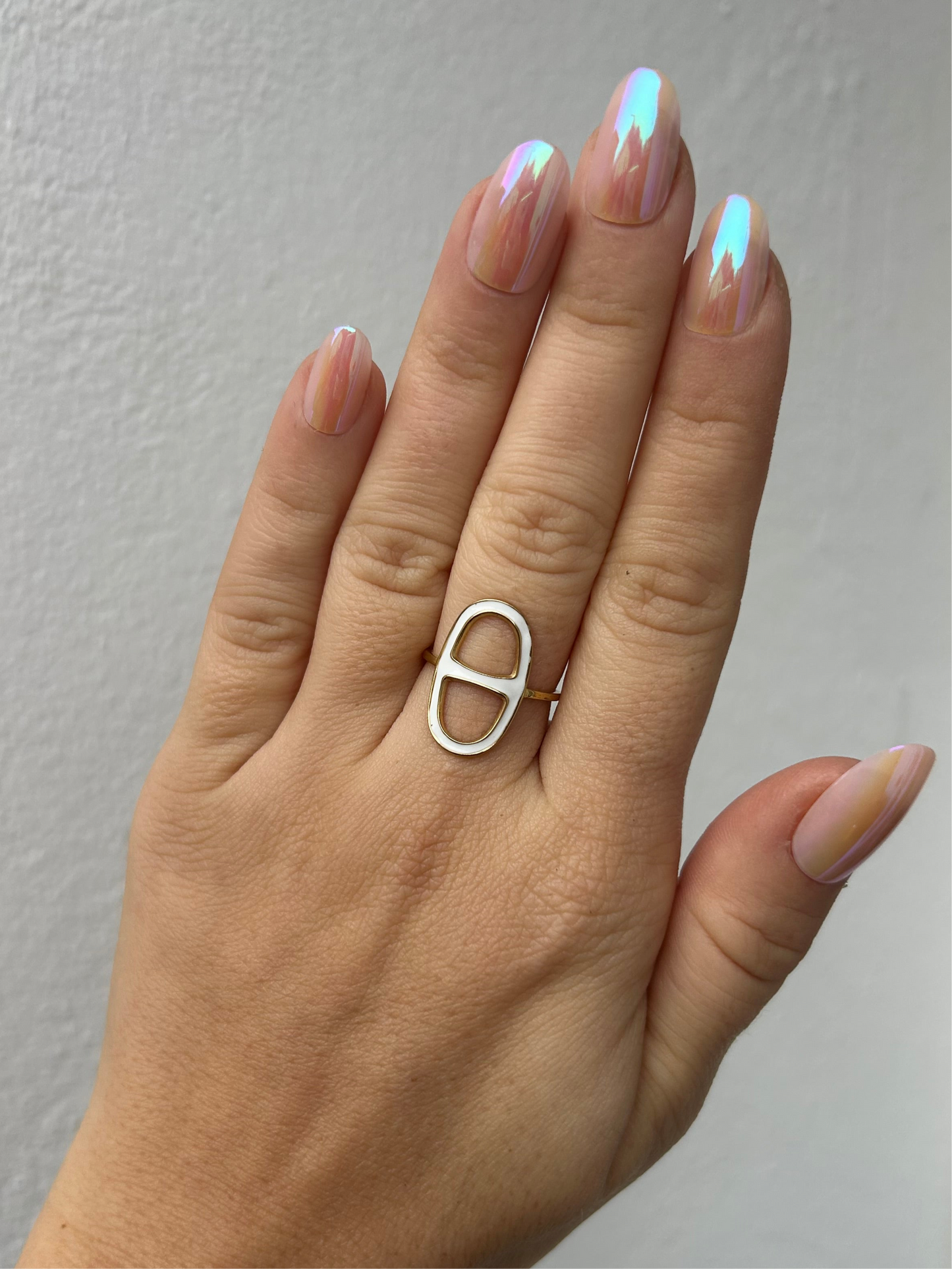 Bague MARGARET en acier inoxydable DORÉ