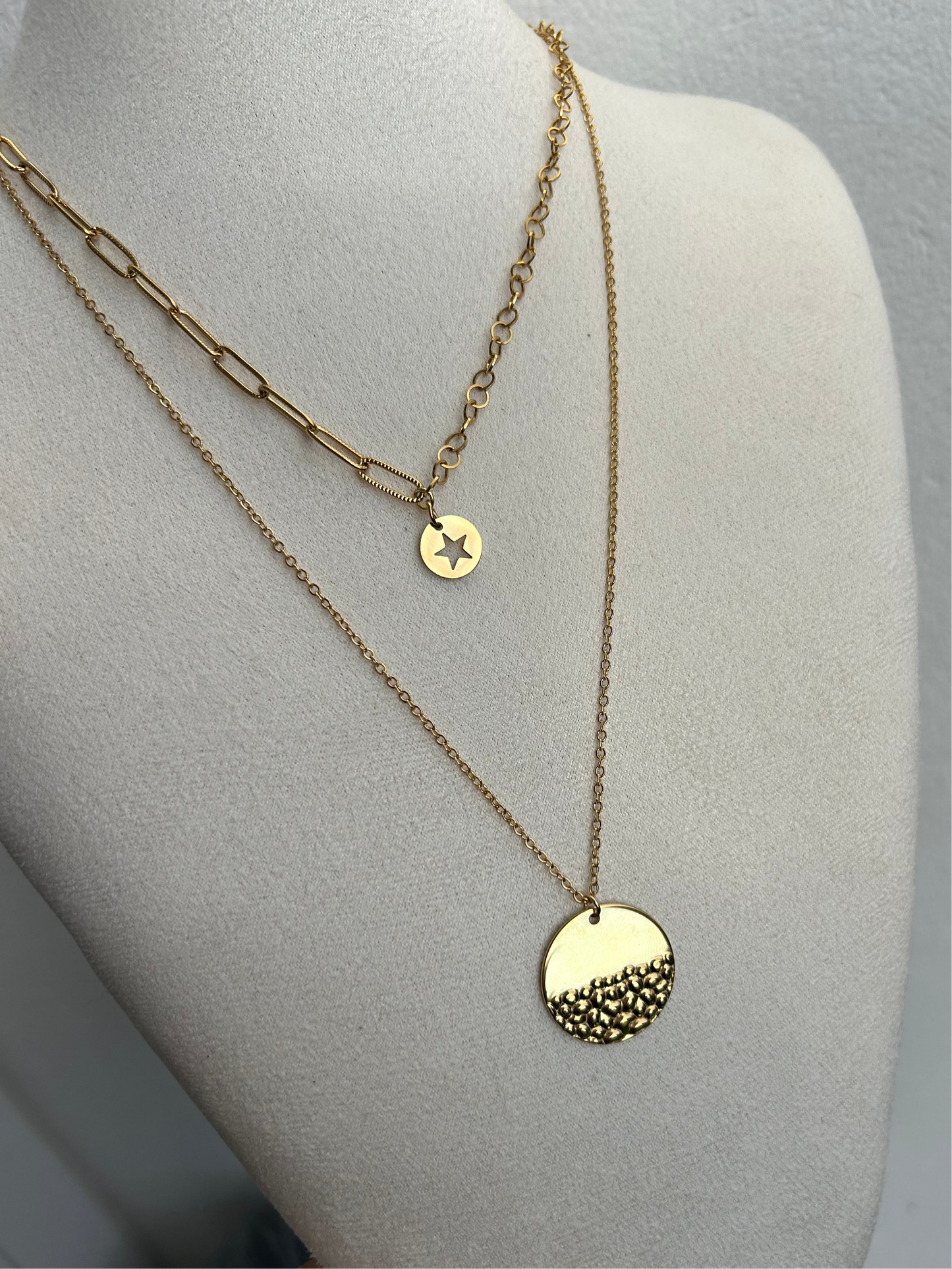 Collier TALYA en acier inoxydable DORÉ