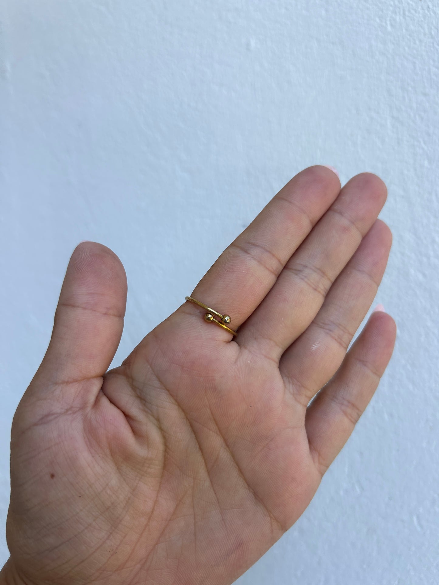 Bague EVA trèfle noir en acier inoxydable doré