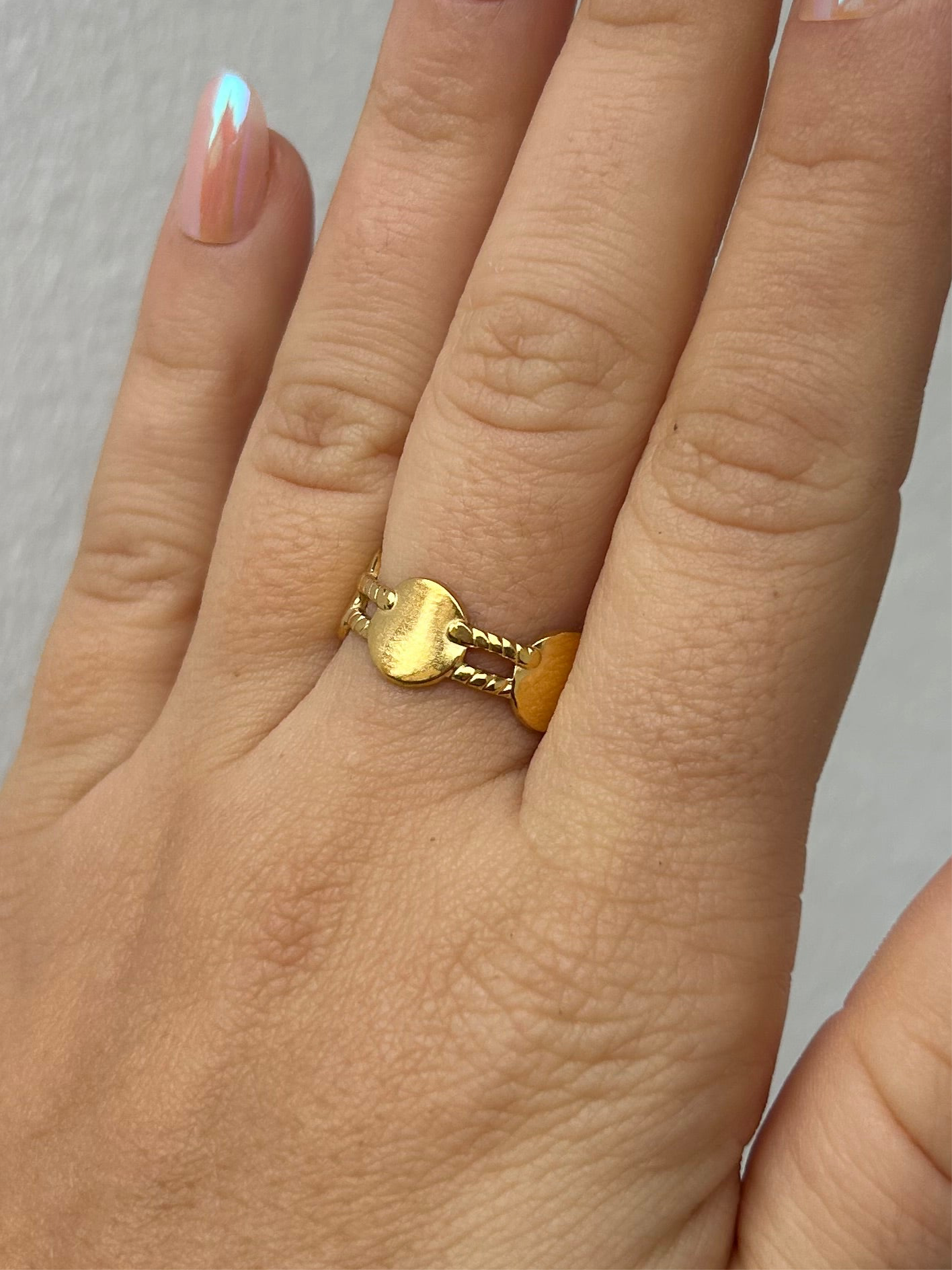 Bague SIA en acier inoxydable DORÉ