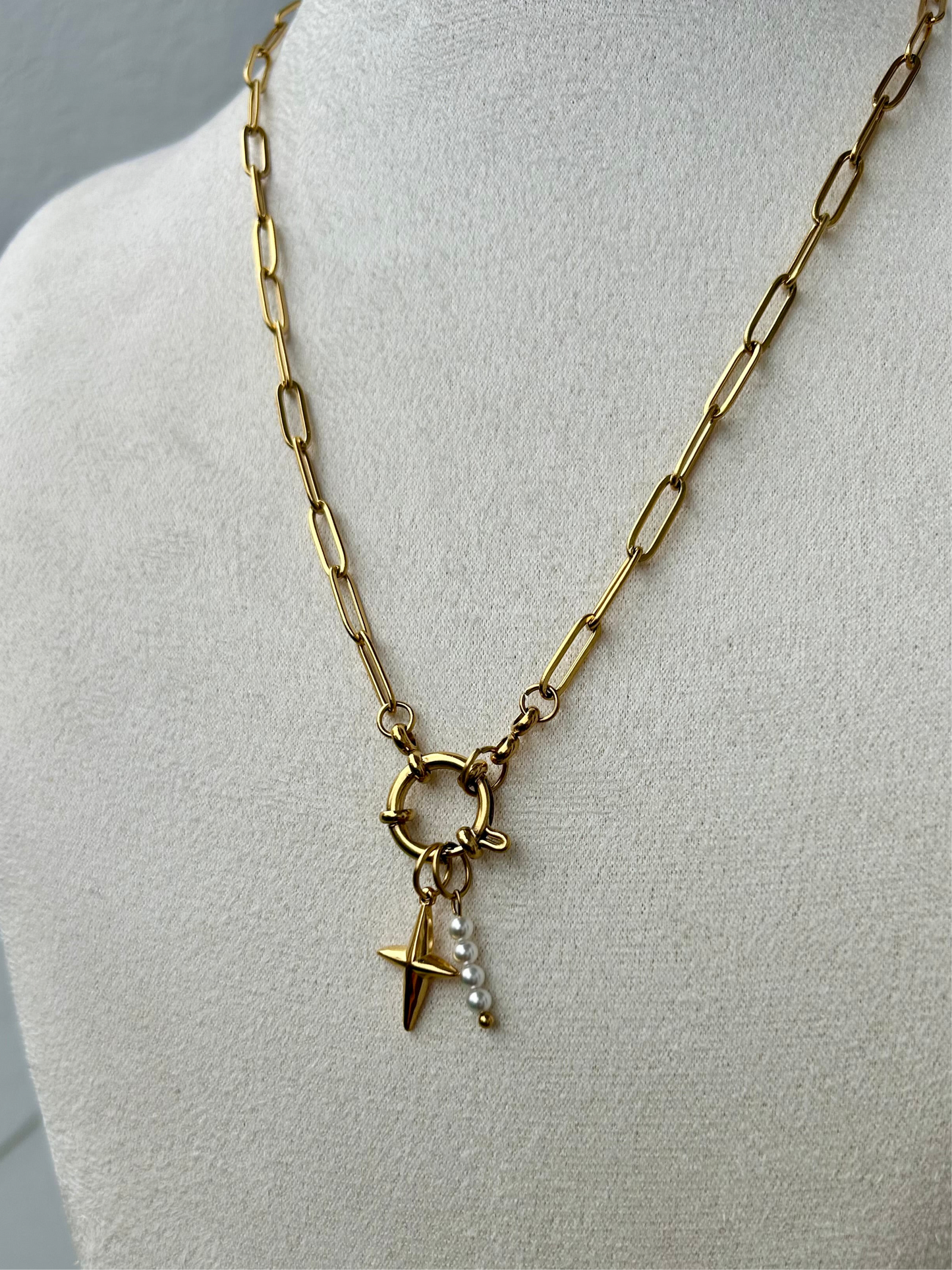 Collier LILI interchangeable en acier inoxydable DORÉ