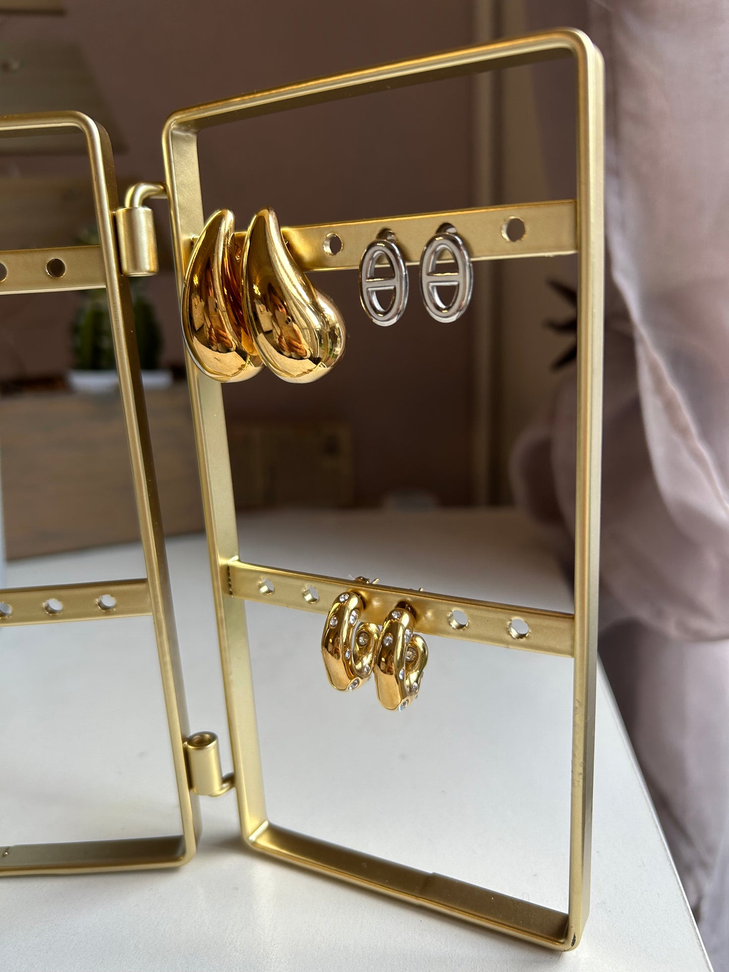 Boucles d’oreilles MISSIE en acier inoxydable ARGENTÉ