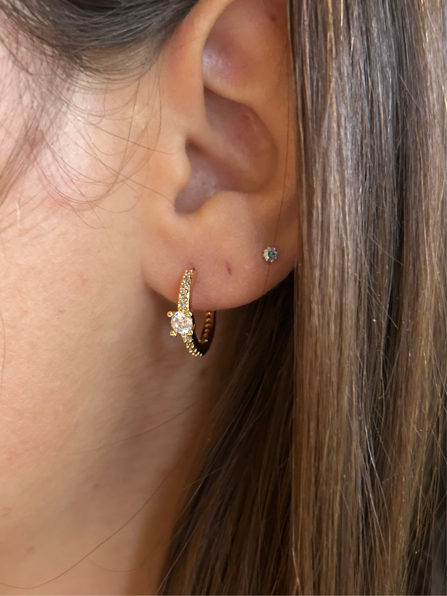 Boucles d’oreilles CAROLINA en acier inoxydable DORÉ