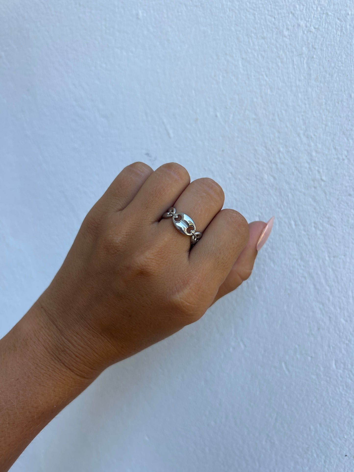 Bague MARIA en acier inoxydable ARGENTÉ