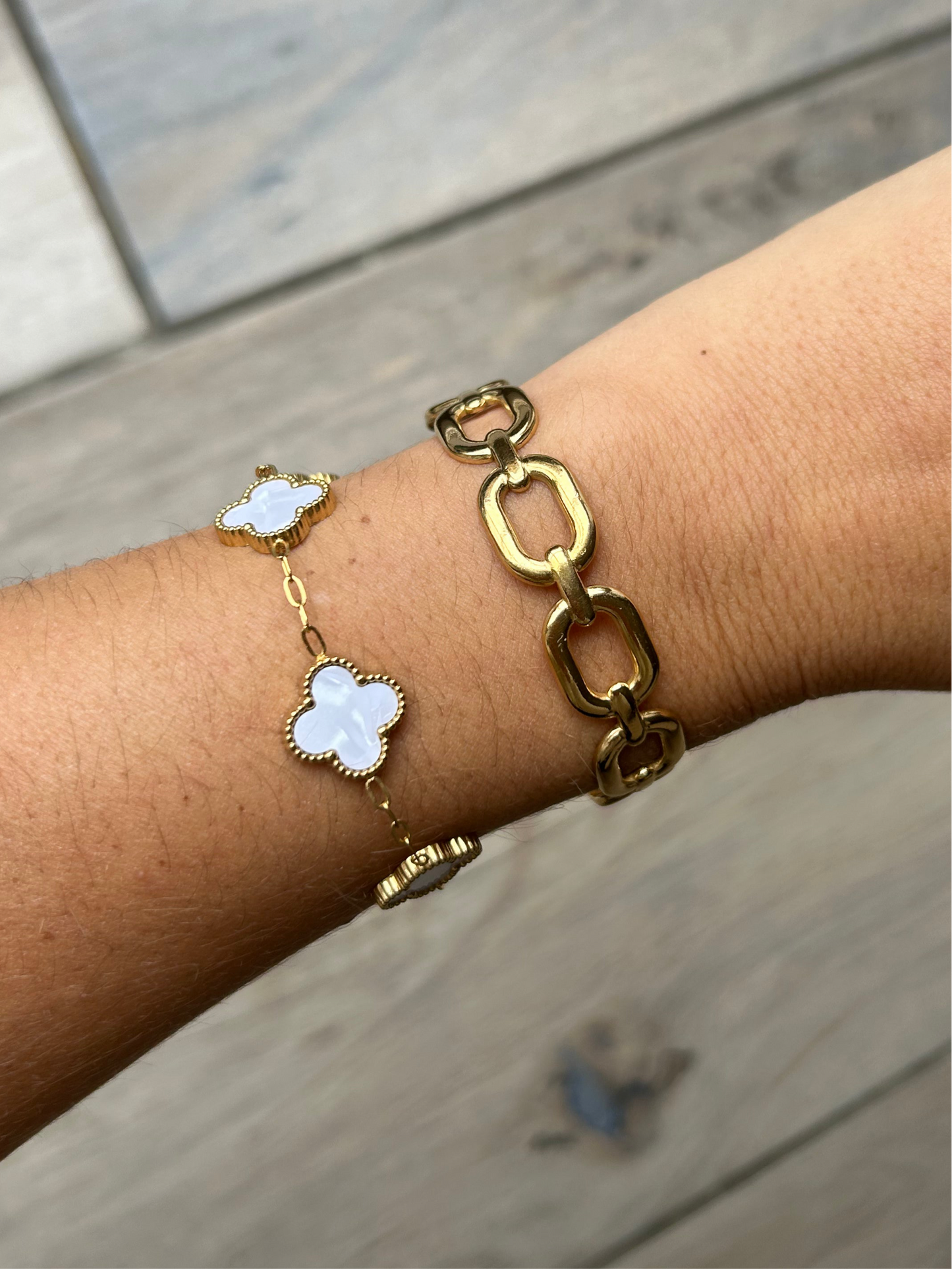Bracelet SARAH en acier inoxydable DORÉ
