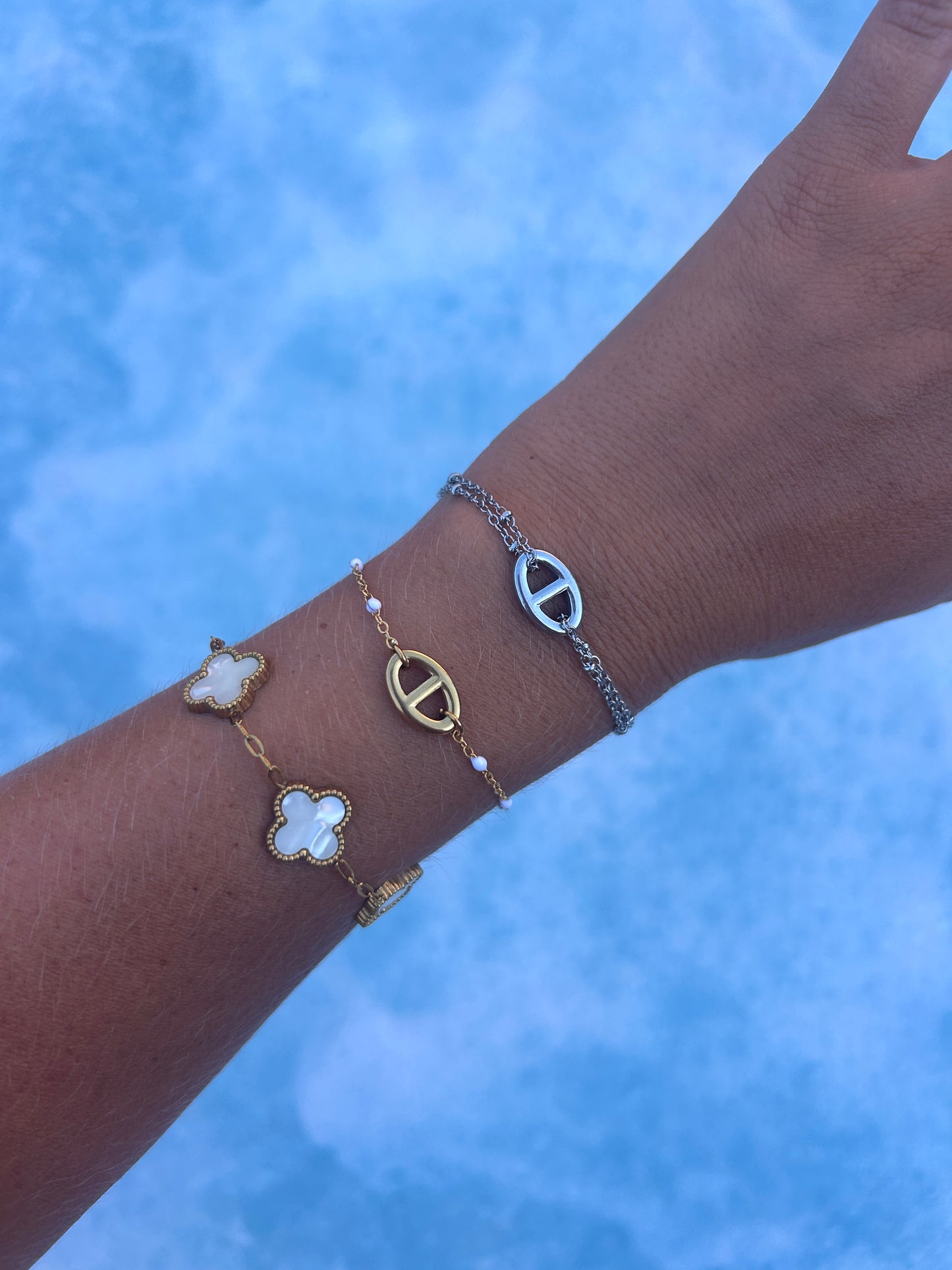 Bracelet MASHA en acier inoxydable ARGENTÉ