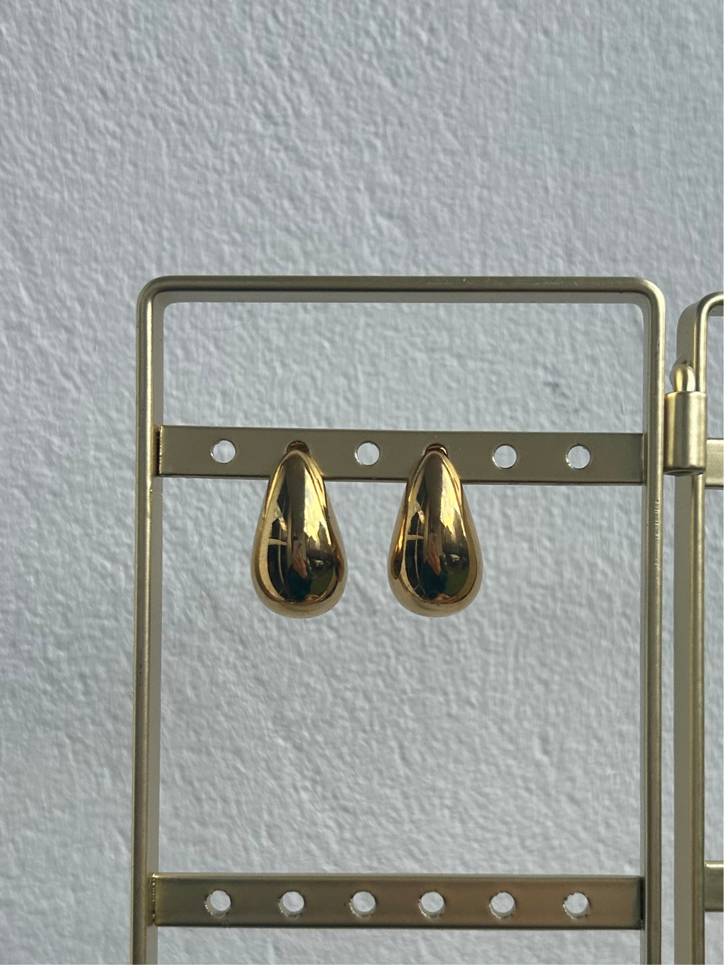 Boucles d’oreilles GAÏA en acier inoxydable DORÉ