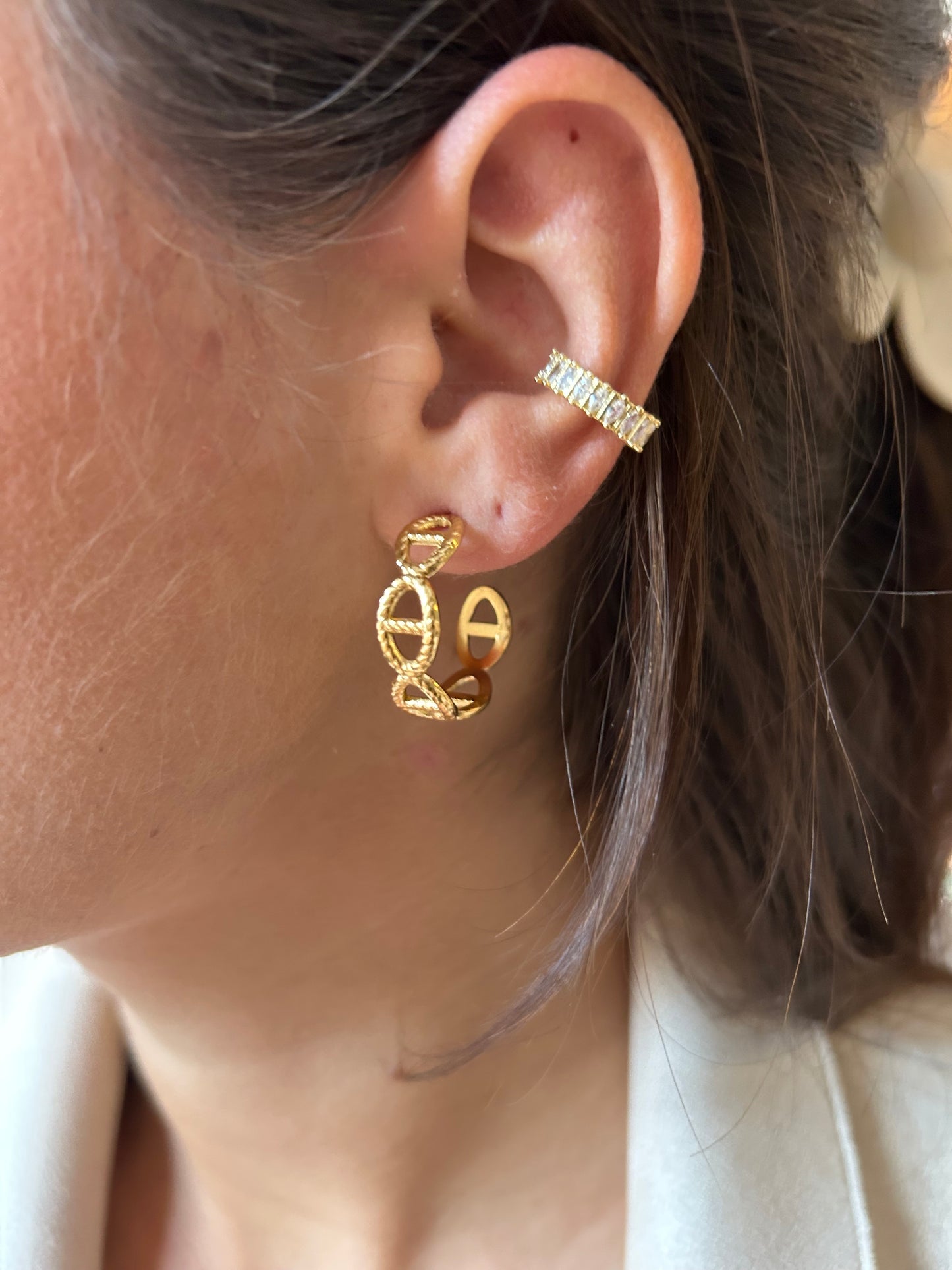 Boucles d’oreilles LISON en acier inoxydable DORÉ