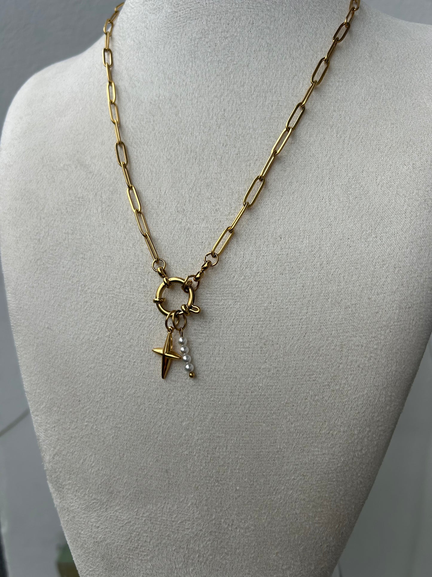 Collier LILI interchangeable en acier inoxydable DORÉ