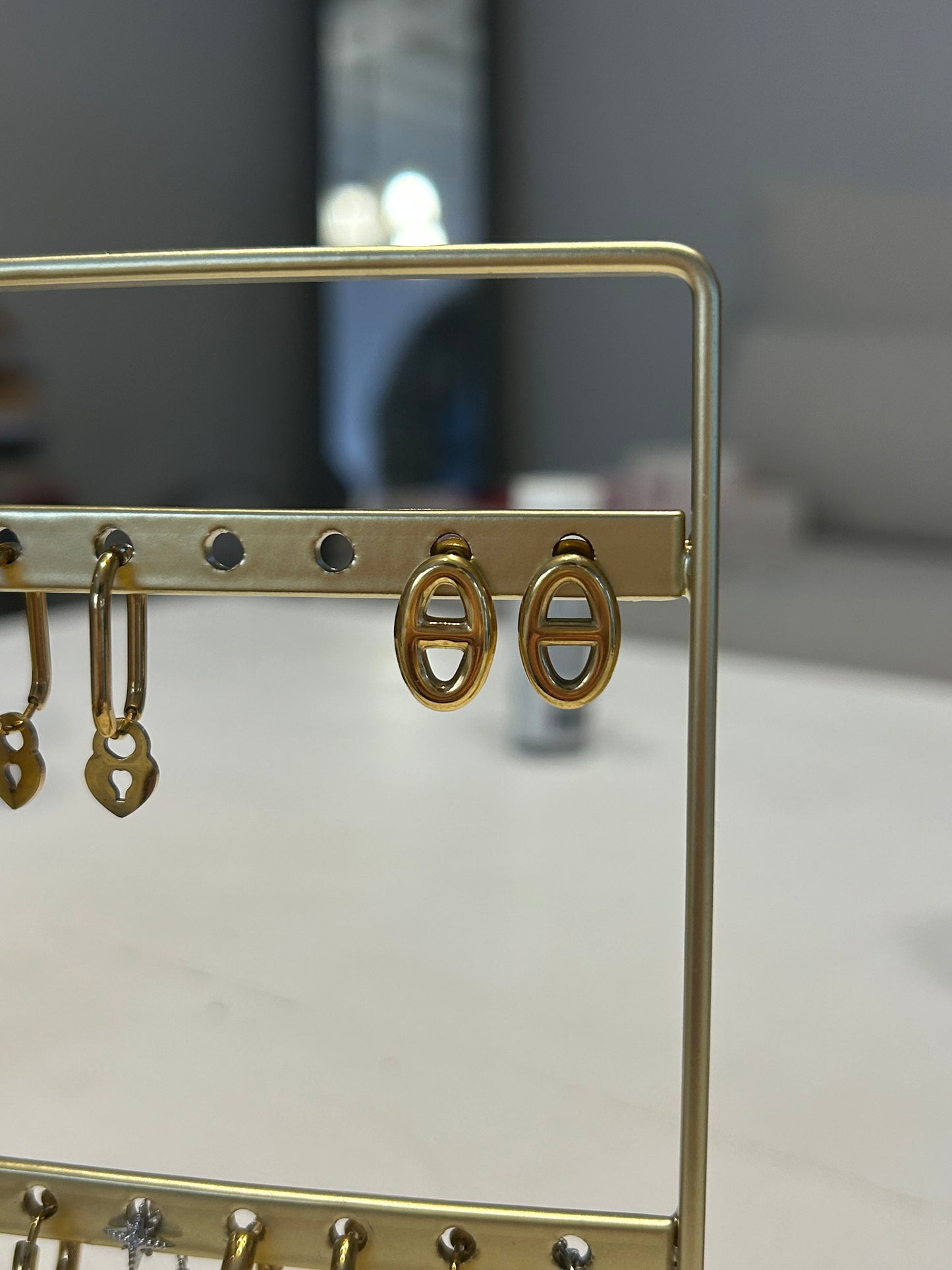 Boucles d’oreilles MISSIE en acier inoxydable DORÉ
