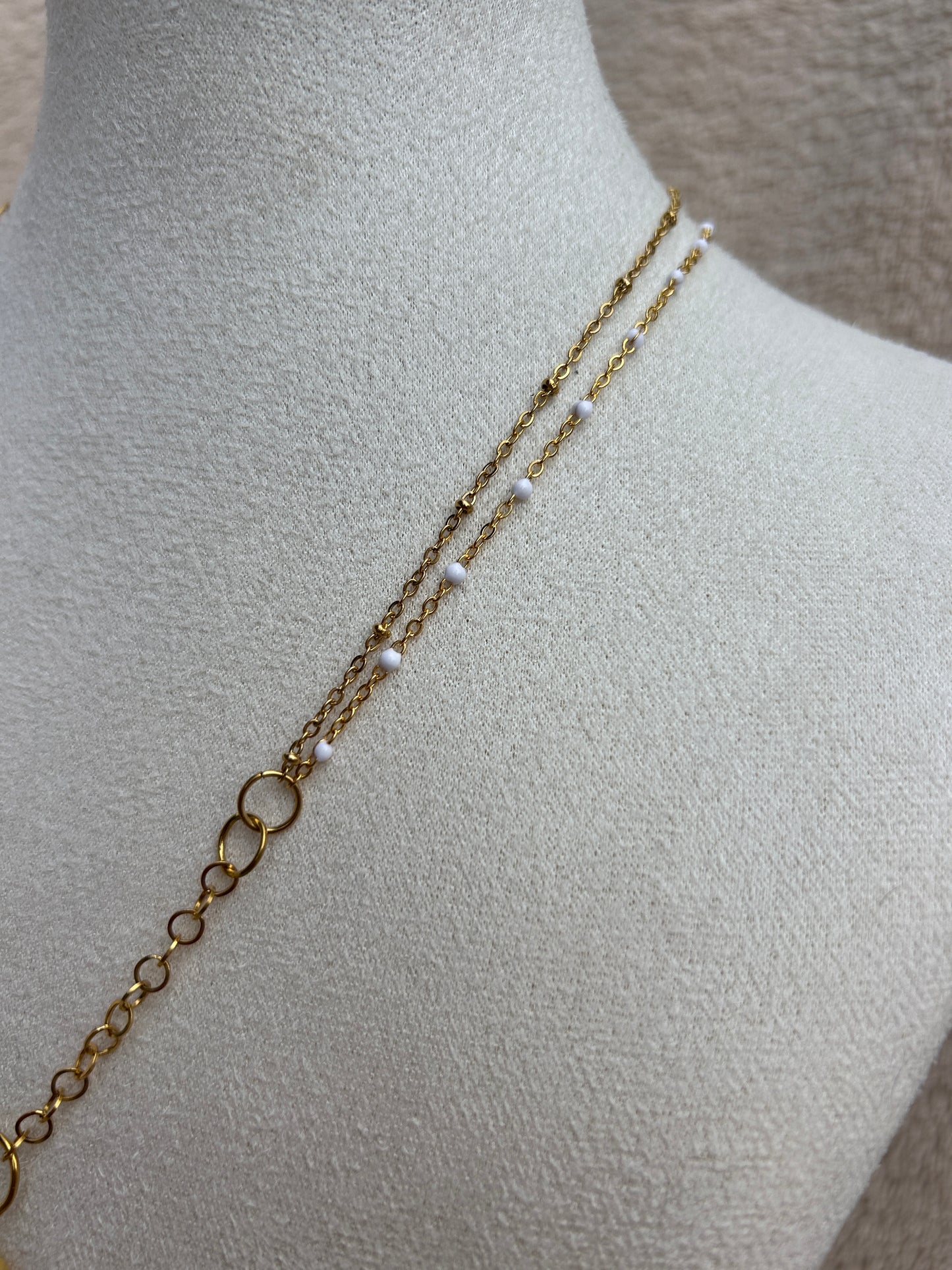 Collier REINA en acier inoxydable DORÉ