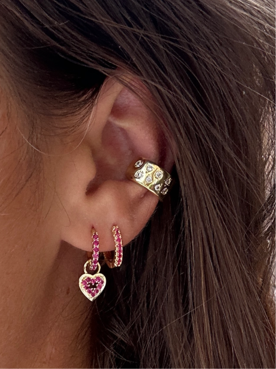 Ear cuff KIRIA en acier inoxydable DORÉ