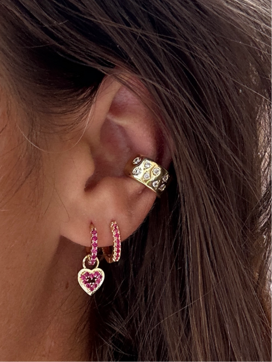 Ear cuff KIRIA en acier inoxydable DORÉ