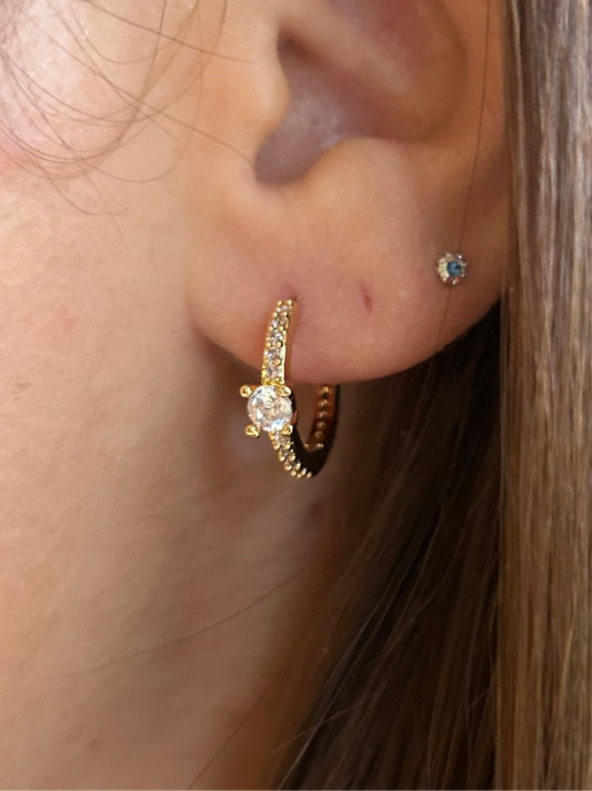 Boucles d’oreilles CAROLINA en acier inoxydable DORÉ