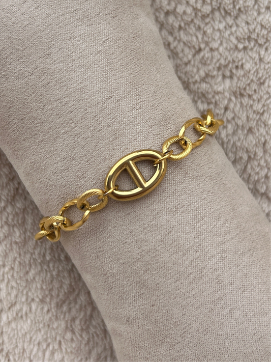 Bracelet TESSA en acier inoxydable DORÉ