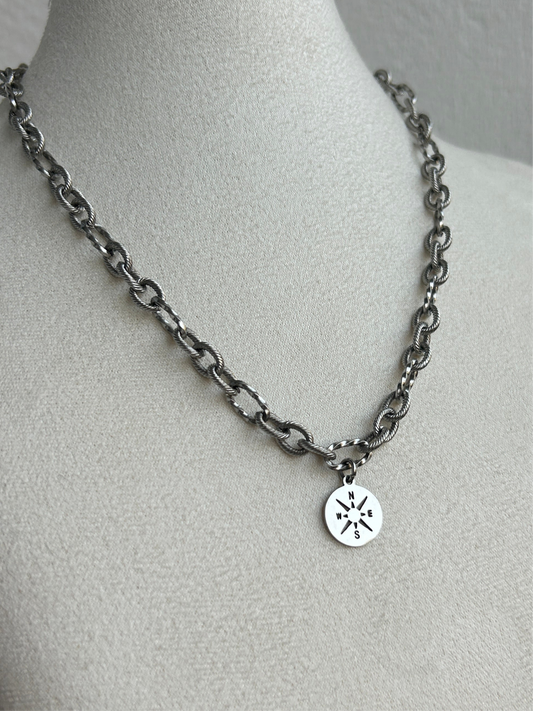 Collier MAJA en acier inoxydable ARGENTÉ