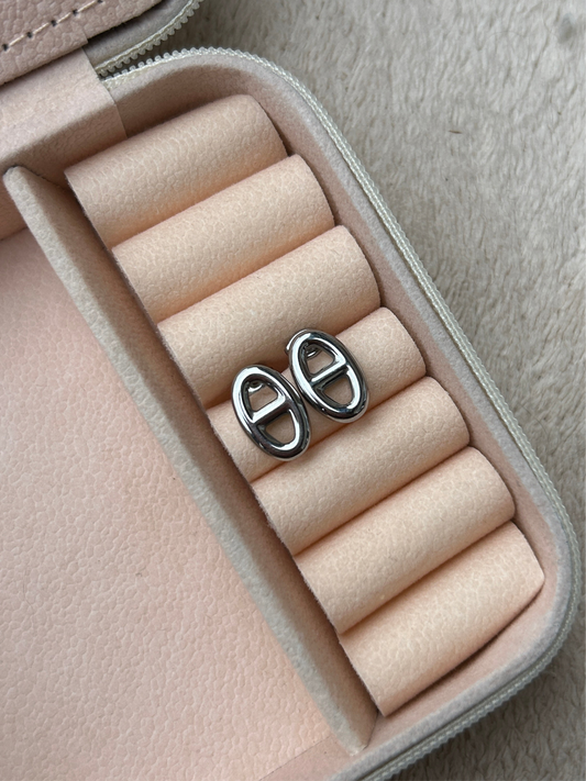 Boucles d’oreilles MISSIE en acier inoxydable ARGENTÉ