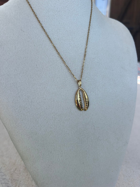 Collier LYNA en acier inoxydable DORÉ