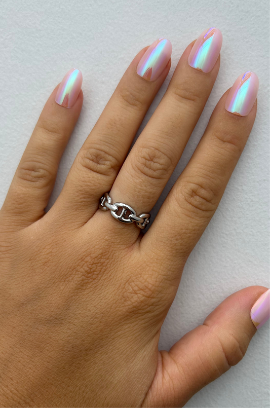 Bague CHLOÉ acier inoxydable ARGENTÉ