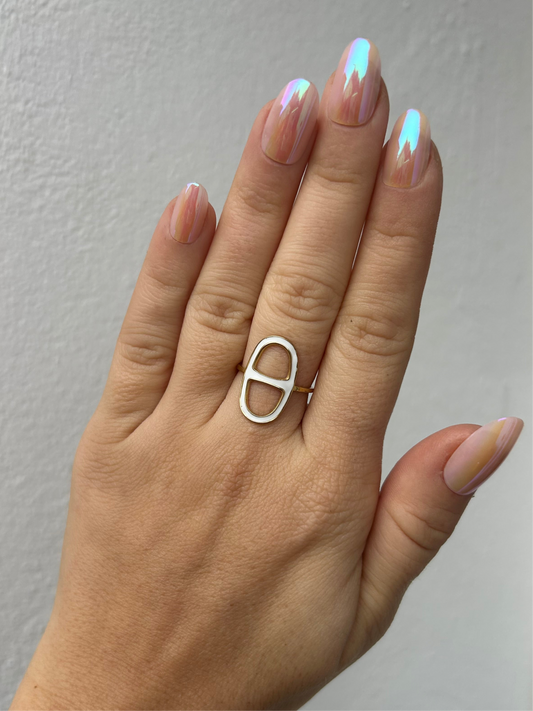 Bague MARGARET en acier inoxydable DORÉ