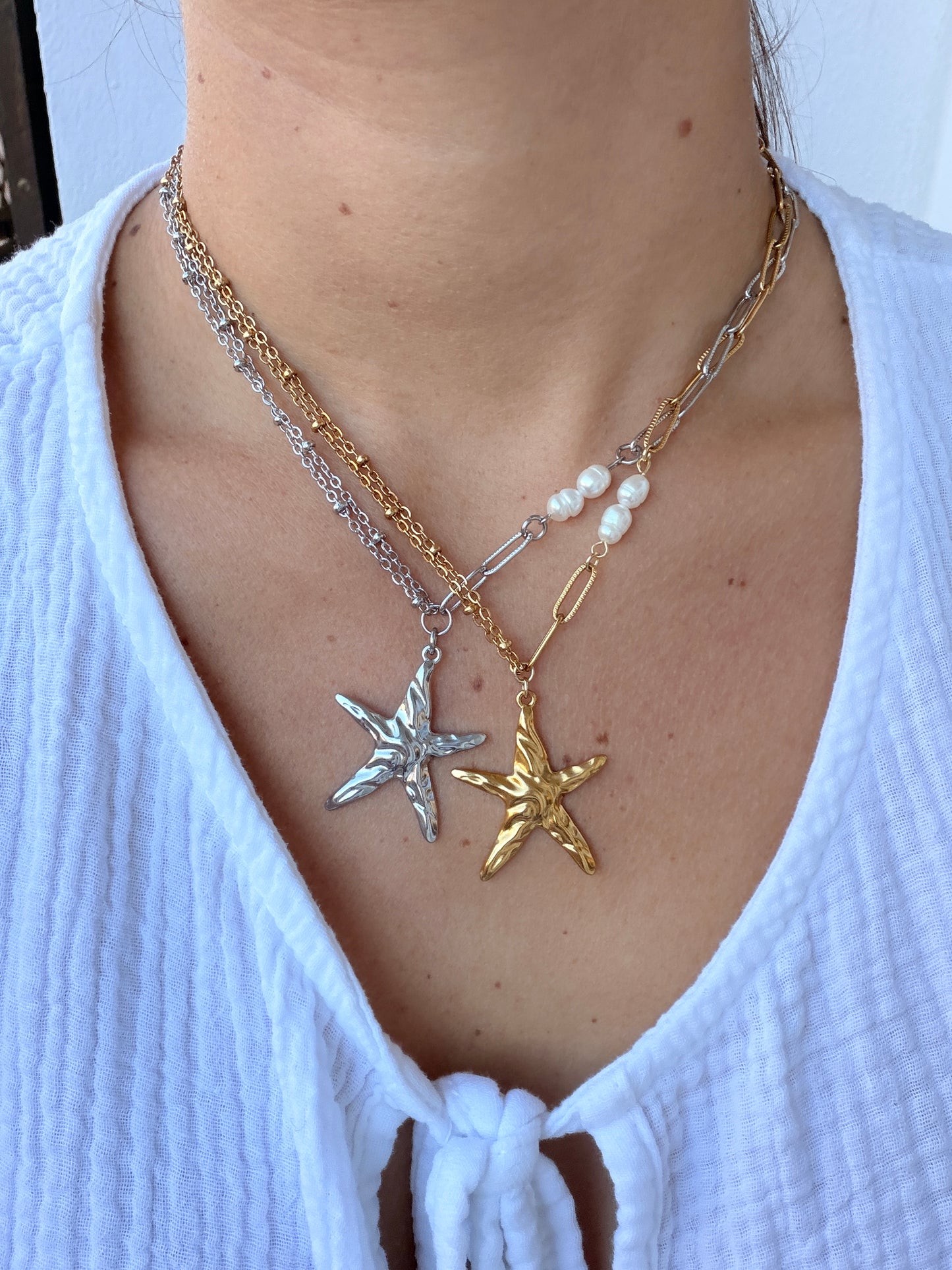 Collier MAWA en acier inoxydable ARGENTÉ