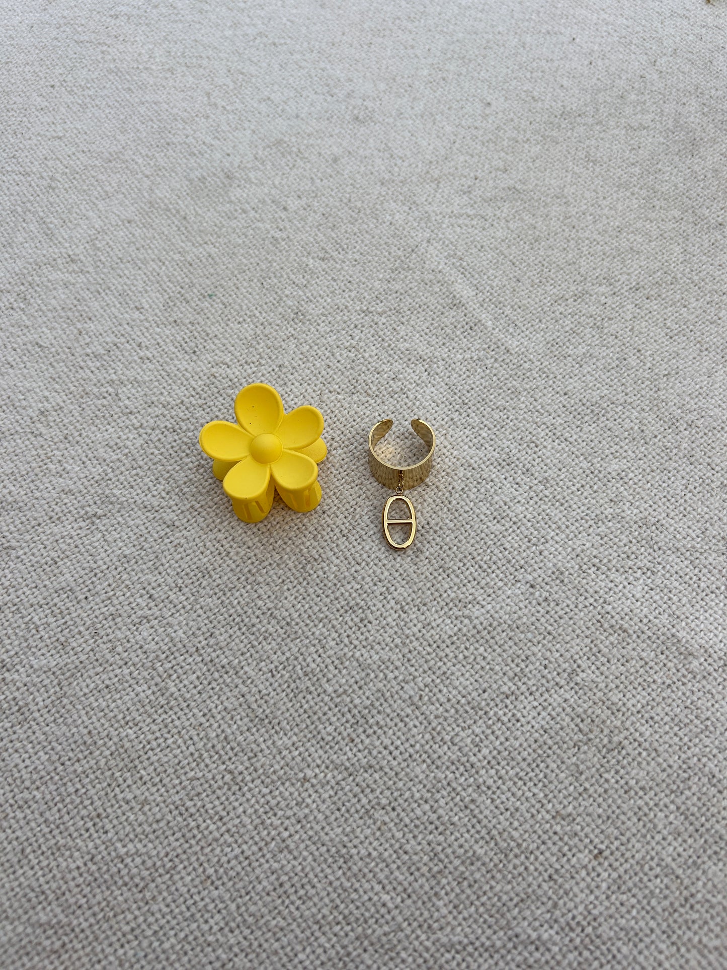 Mini pince fleur JAUNE