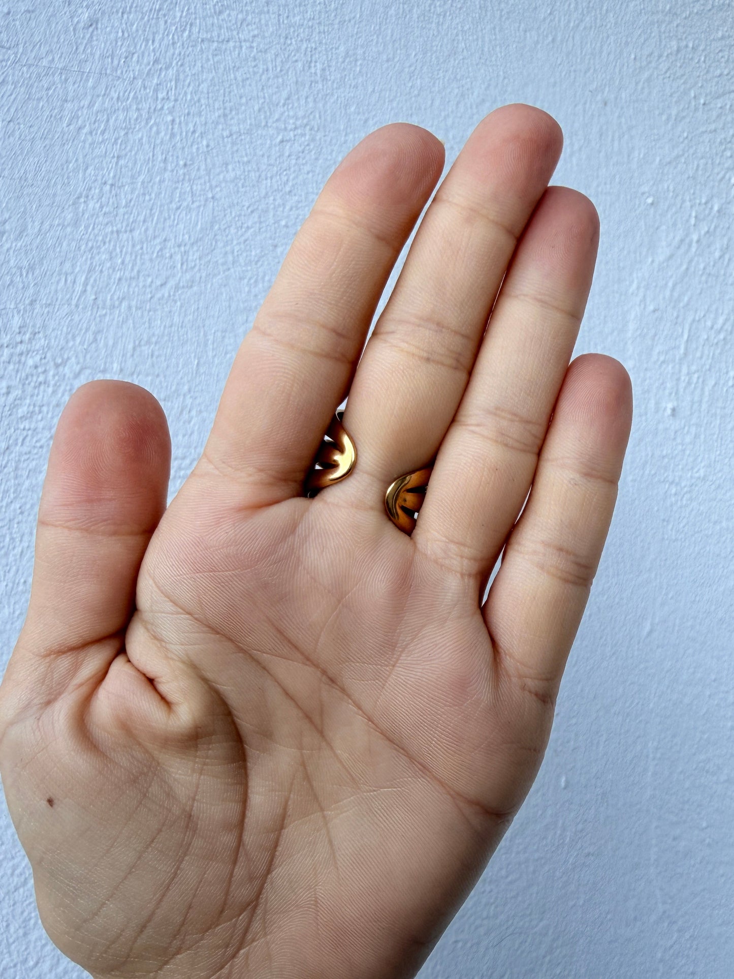 Bague MÉLIA en acier inoxydable DORÉ