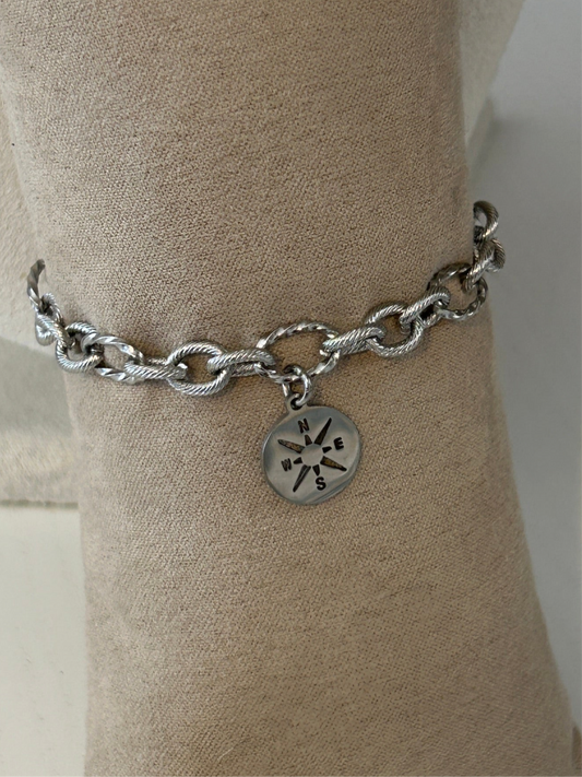 Bracelet MAJA en acier inoxydable ARGENTÉ