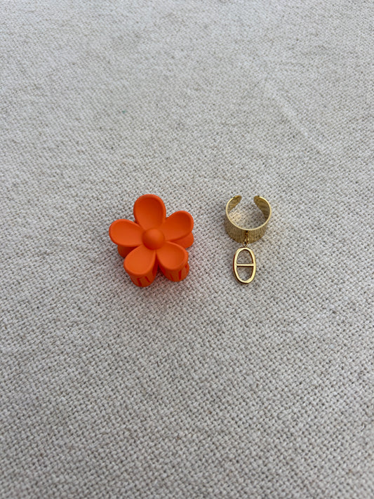 Mini pince fleur ORANGE