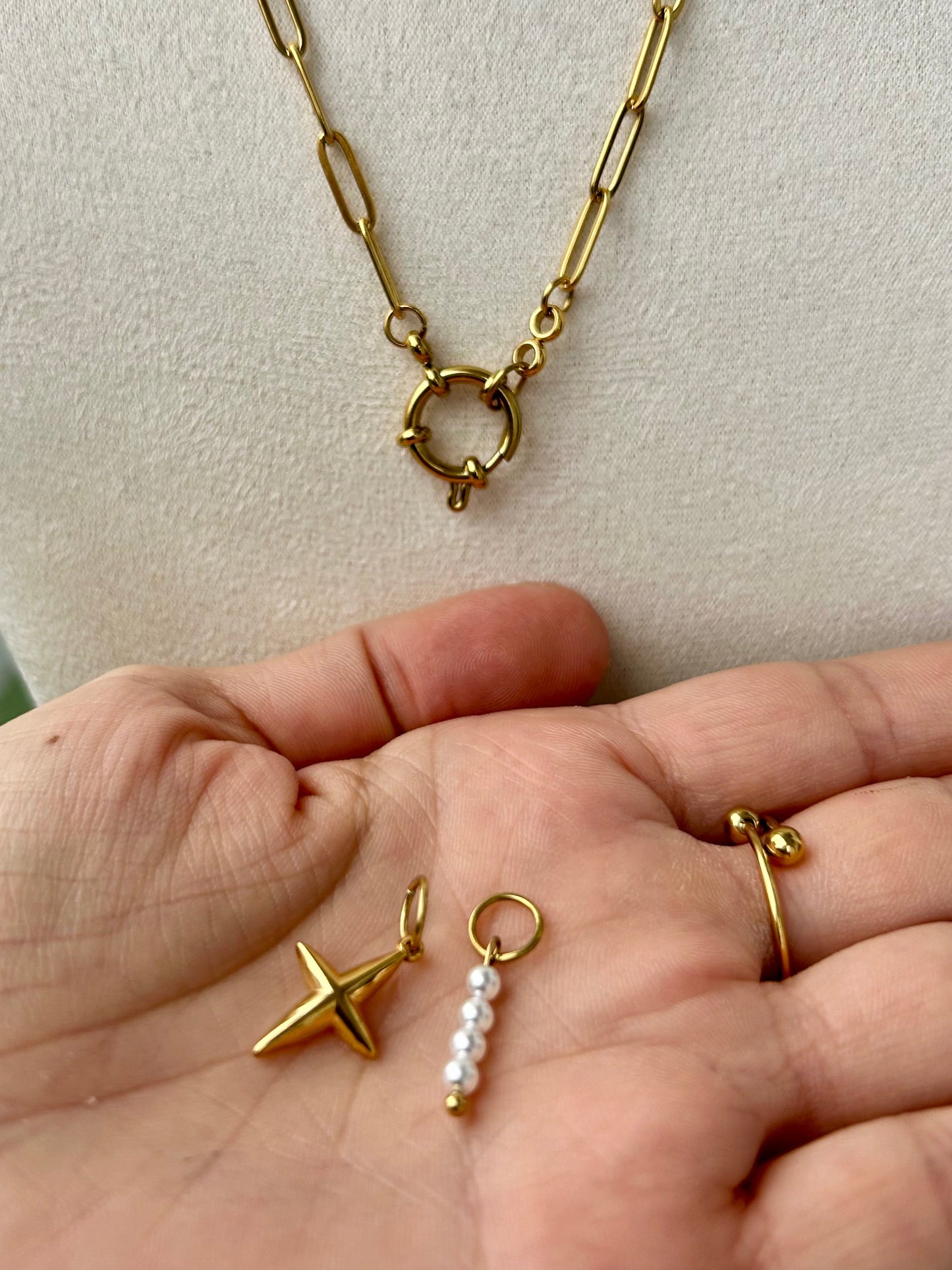 Collier LILI interchangeable en acier inoxydable DORÉ