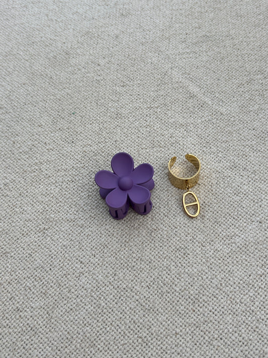 Mini pince fleur VIOLETTE