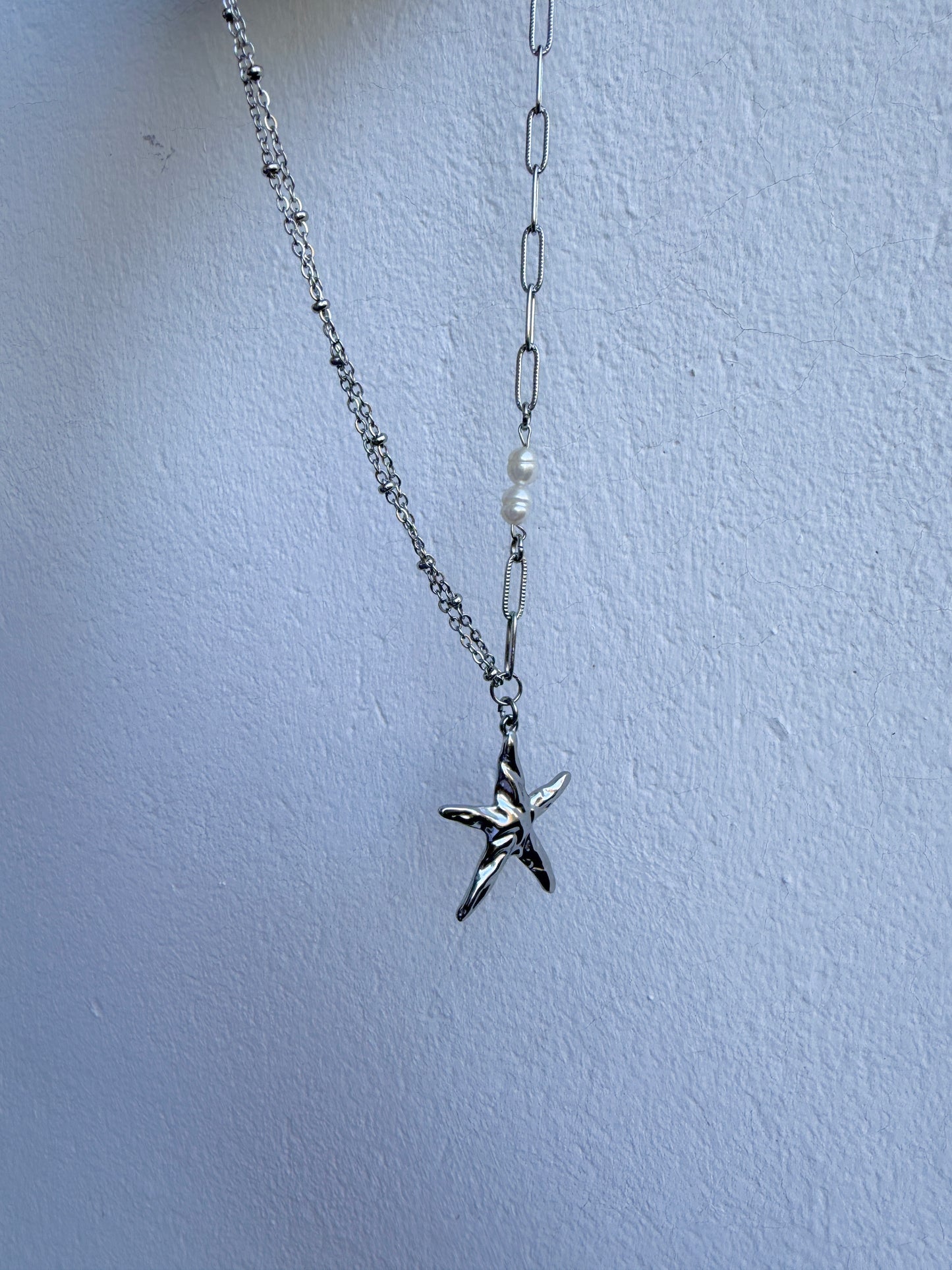 Collier MAWA en acier inoxydable ARGENTÉ